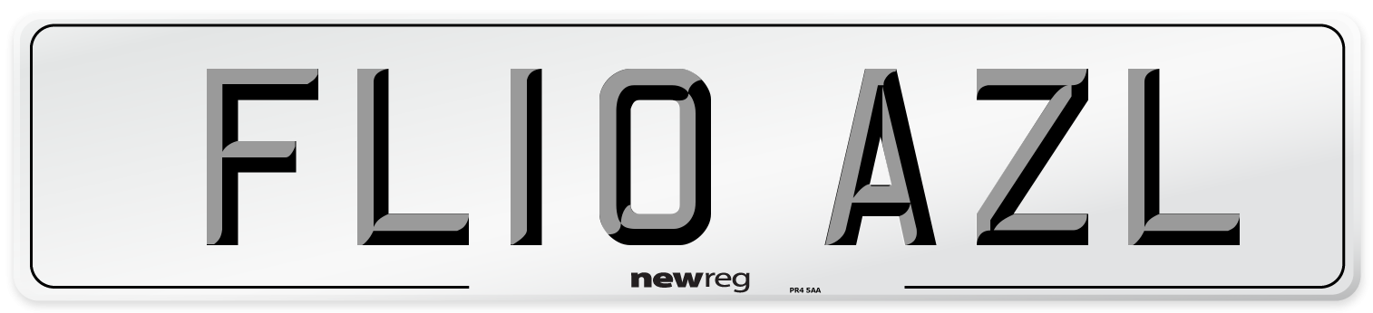 FL10 AZL Number Plate from New Reg